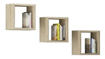 Set nástenných políc Kenzo (dub sonoma)