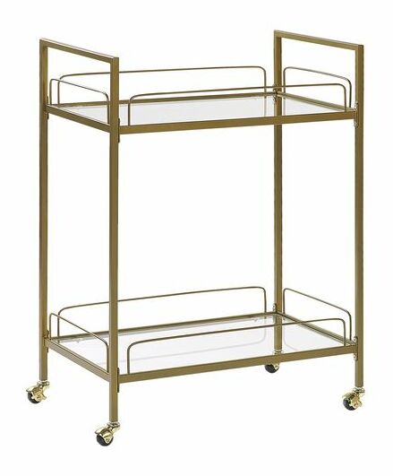 Servírovací stolík VESTA (zlatá) *výpredaj