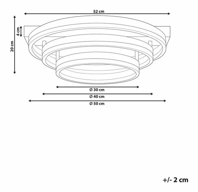 Stropné svietidlo Norza (zlatá)