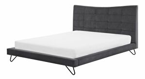 Franciaágy 160 cm LANEL (ágyráccsal) (szürke)