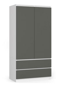 Dulap de haine Submarino (alb + grafit)