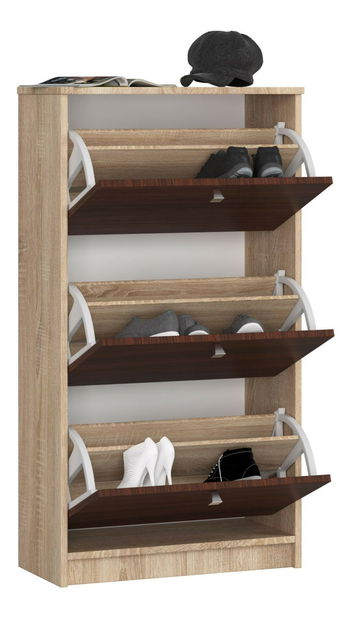 Cipőtároló Satori (szonoma tölgy + wenge)