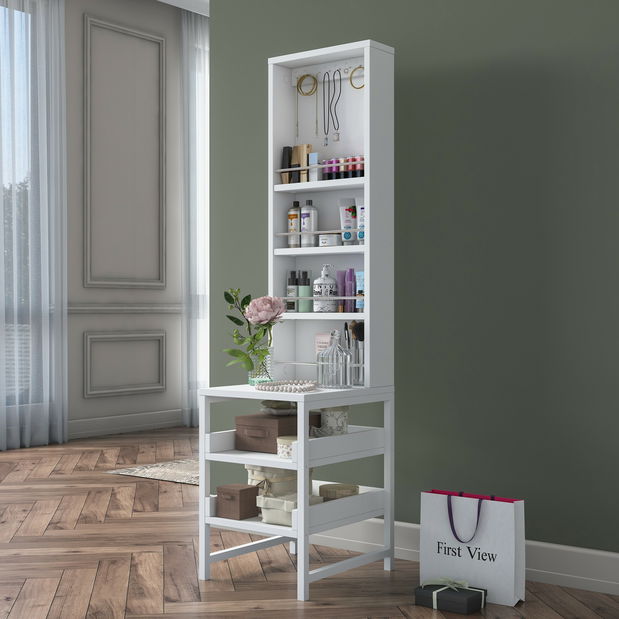 Măsuță de toaletă Bjorno (alb)