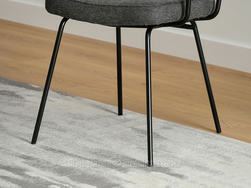 Stolica Cleo (grafit + crna)