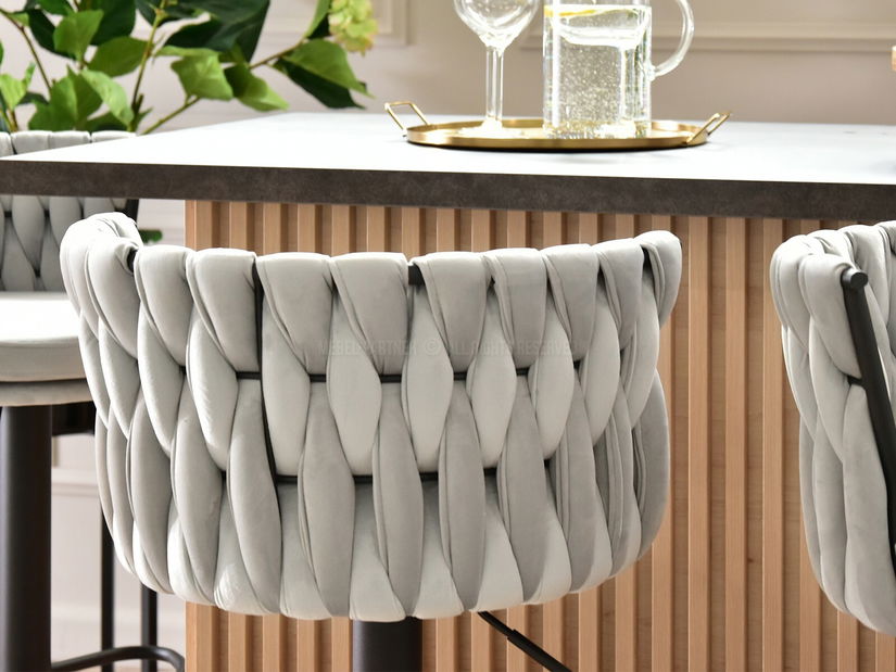 Stolička Adel (sivá + čierna)