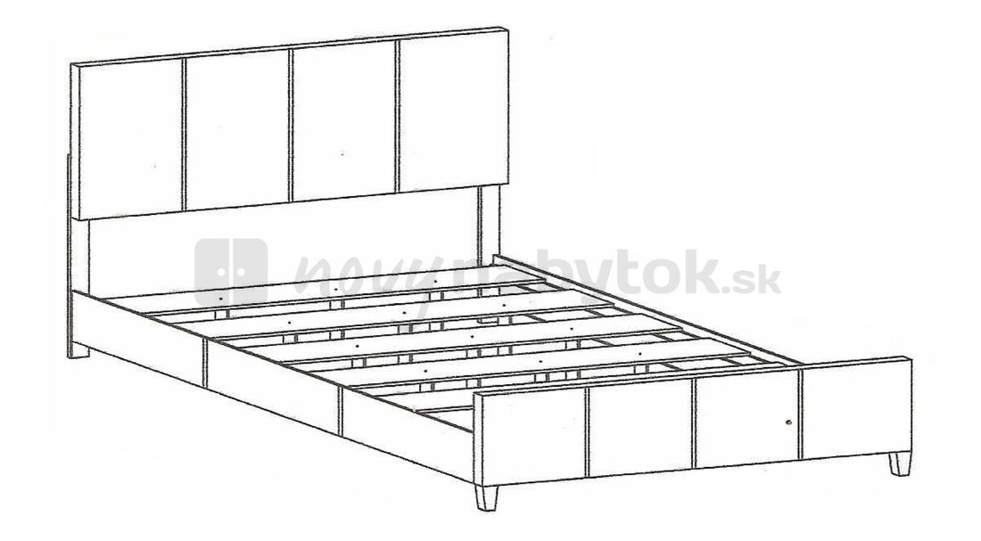 Manželská posteľ 180 cm Atalaya