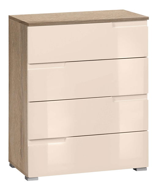 Fiókos komód Merissa typ 4 (krém + sonoma tölgy)
