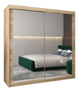 Ormar za garderobu 200 cm Toki 3 (hrast sonoma + hrast sonoma)