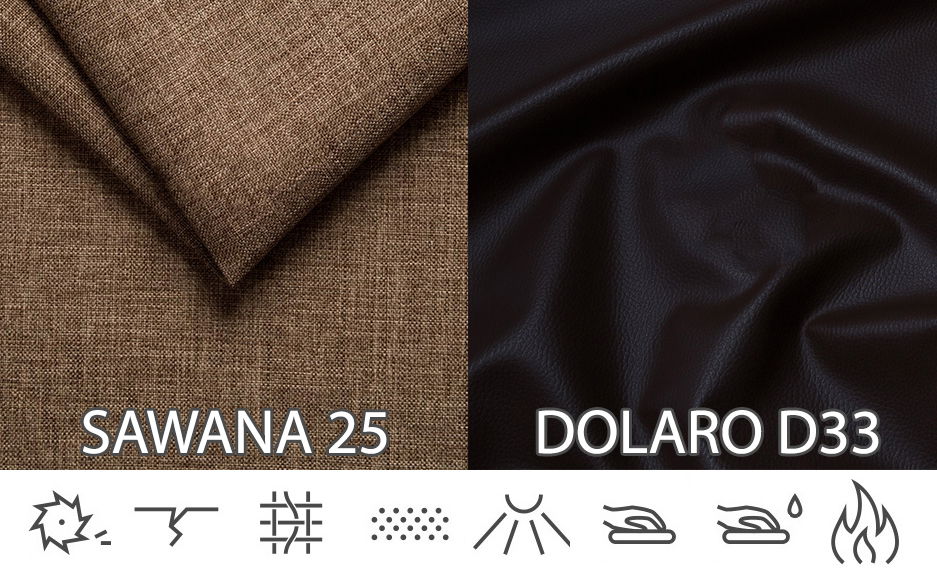 Pohovka trojsedačka Lavenda (svetlohnedá + hnedá)