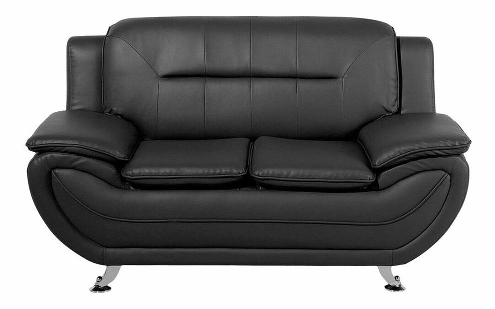 Sedacia súprava 3+2+1 Leiza (čierna)