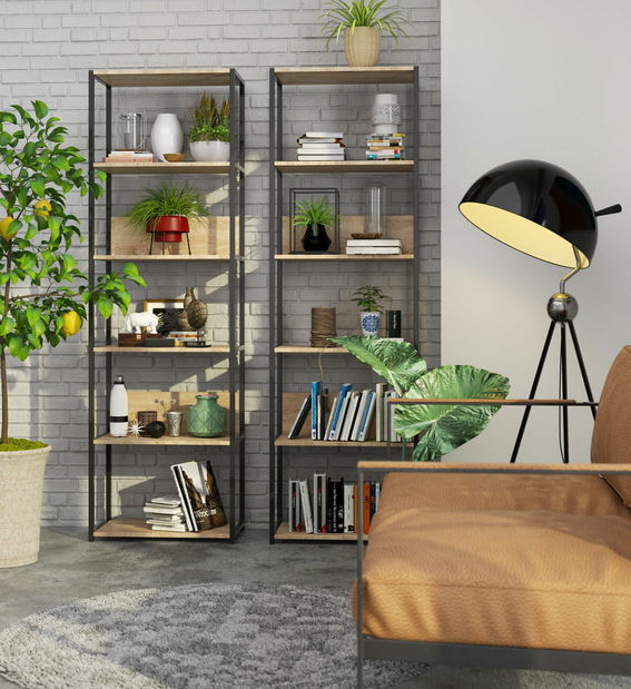 Regal Loriana III (crna + hrast sonoma)