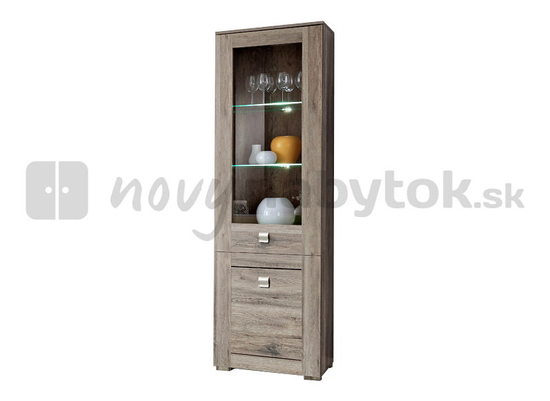 Vitrines szekrény Pirmont 24 SR MO 31P (világítással)