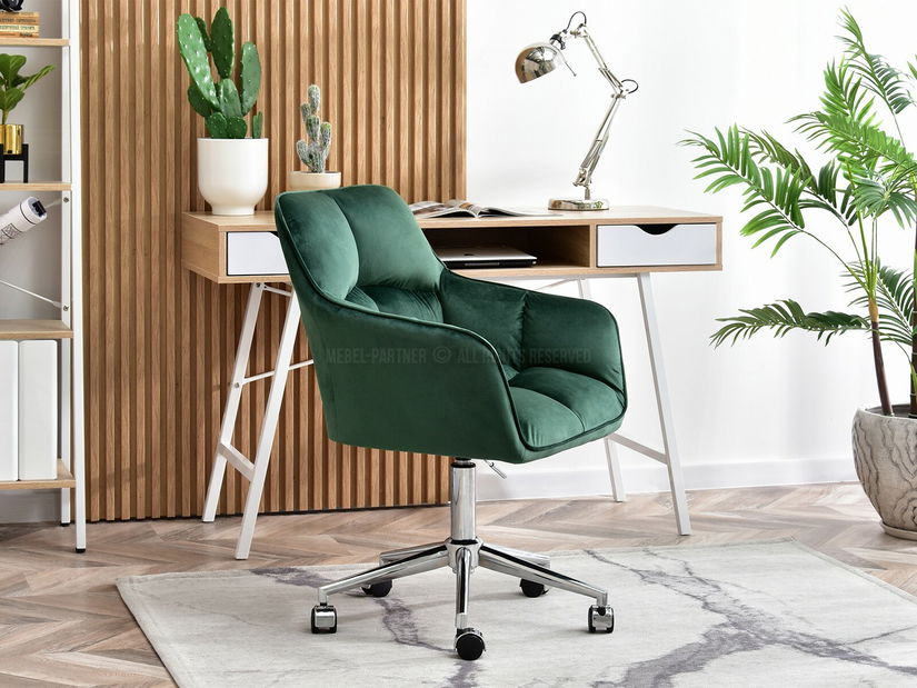 Fotel Island (zöld + króm)