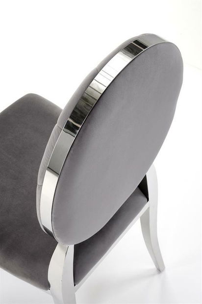 Jedálenská stolička Regino (sivá + strieborná)