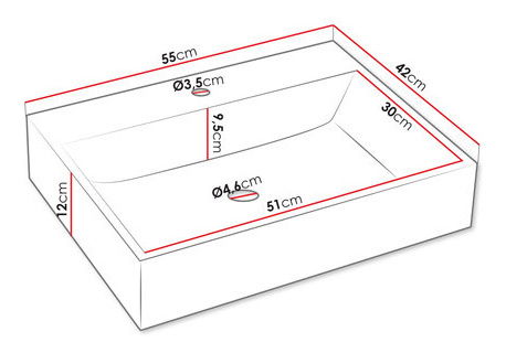 Set mobilier baie Kiago II (alb + marmură bianco)