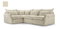 Rohová sedačka Eldia (L) (béžová)