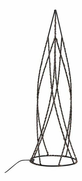 Set de 2 buc. decorațiuni LED pentru bradul de Crăciun Neiza (negru)