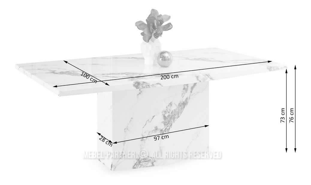 Masă sufragerie Fueron (marmură)