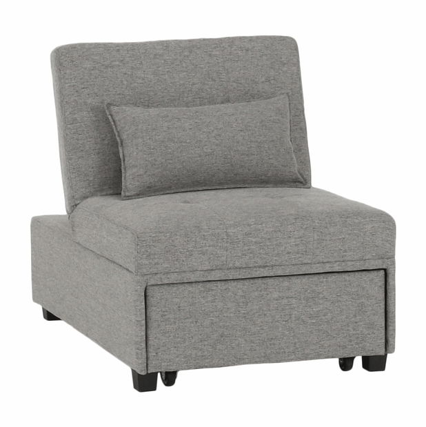 Rozkladacie kreslo Oksana (Sivá)