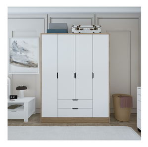 Ruhásszekrény Nisae 18 (világos dió + fehér)