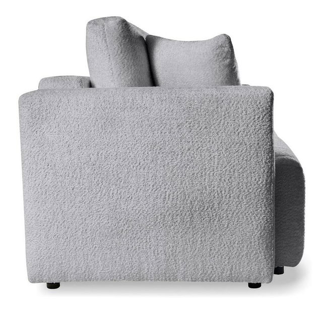 Háromszemélyes kanapé Frasco (világosszürke + fekete)