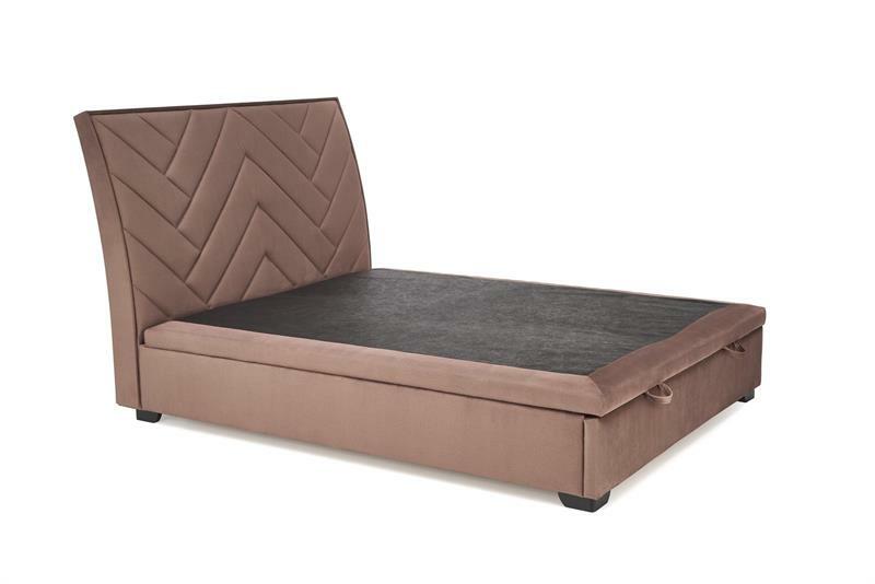 Manželská posteľ 160 cm Continentalis 1 (s úložným priestorom) (bez matraca) (béžová)