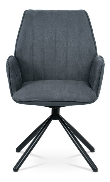 Jedálenská stolička Hagga-399-GREY2 (sivá + čierna)