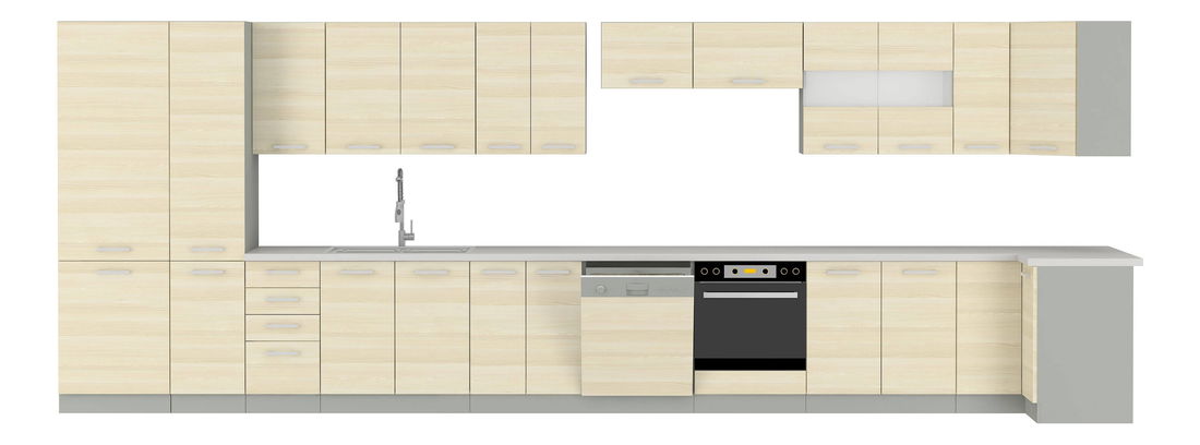 Uși pentru mașina de spălat vase, încorporată Edison ZM 570 x 596 (alb)