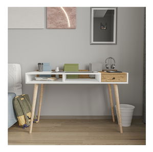 Radni stol Flexi (bijeli hrast)