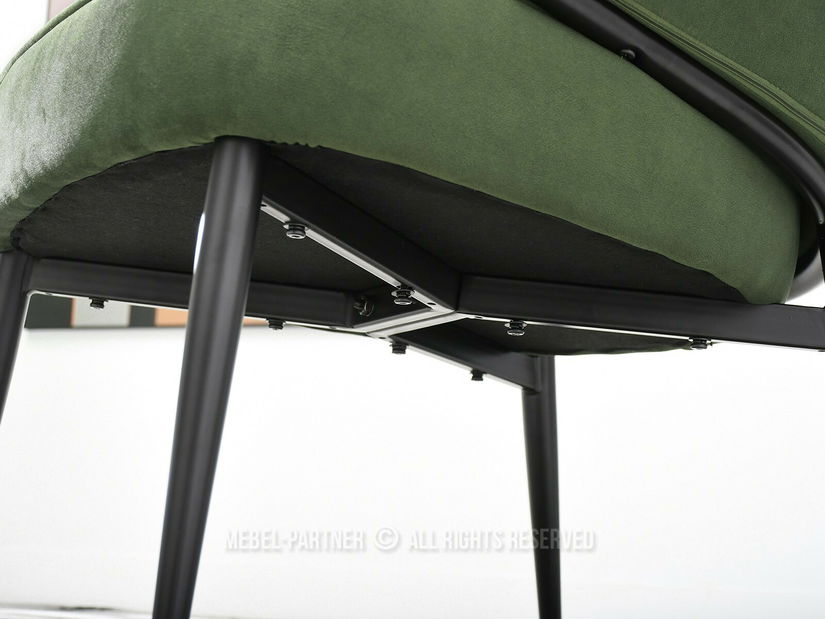 Fotel Alfredo (zöld + fekete)