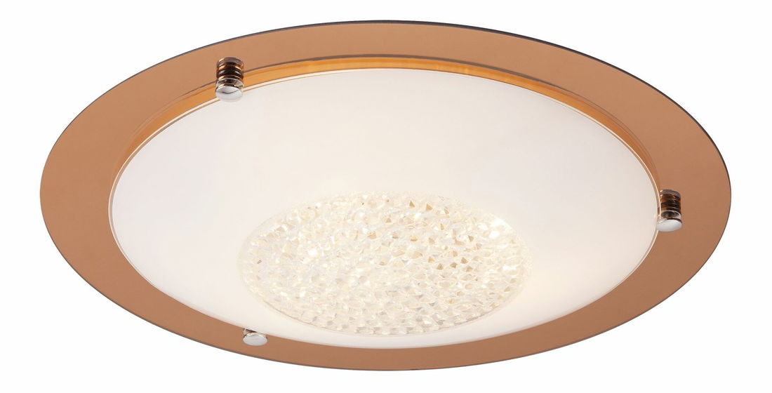 Stropné svietidlo Patricia 2467 (priehľadná + ružová zlatá)