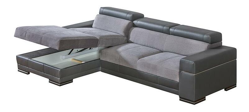 Sarokkanapé Pyrus 2 (szürke + fekete) (B)