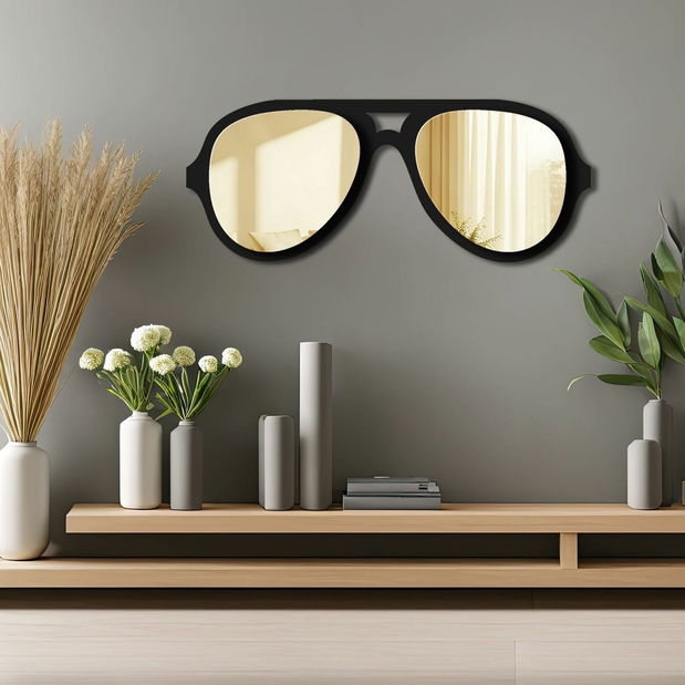 Zrkadlo Ozi 3 (zlatá)