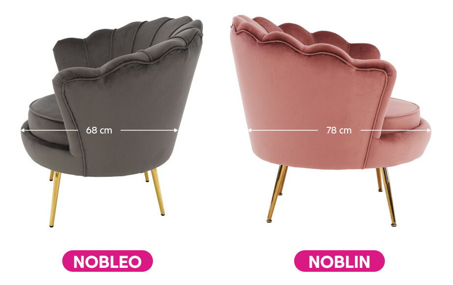 Fotelja Nolano (ružičasta)