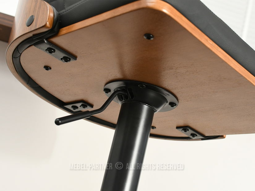 Stolička Haire (orech tmavý + čierna)