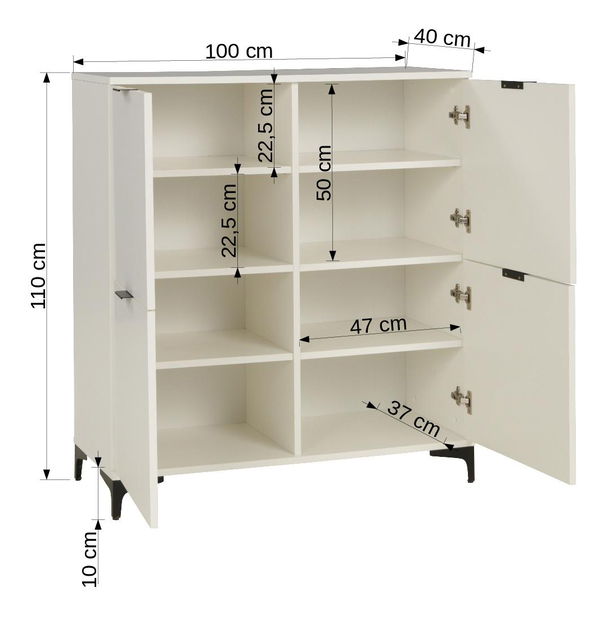 Ormarić Lea 2 (hrast artisan)