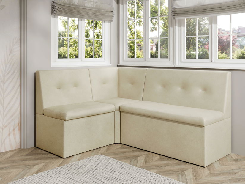 Kuhinjska kutna klupa Layla 130x170 (krem)