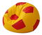 Babzsák Futbalos (piros + sárga)