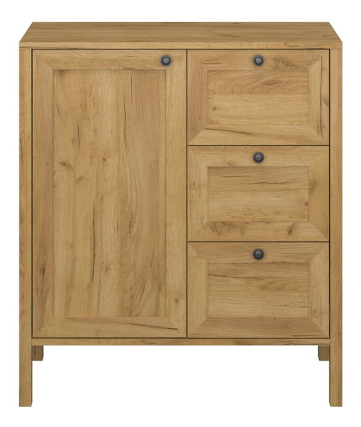 Komoda Keira 1D3S (hrast craft zlatni)