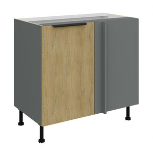 Dolná kuchynská skrinka Carminia 105 ND 1F BB (dub cremona + antracit)