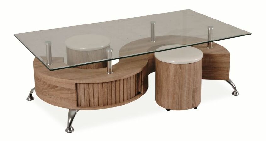 Konferenčný stolík Cubic (dub sonoma)