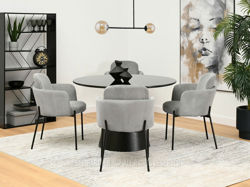 Scaun Omar (gri + negru)