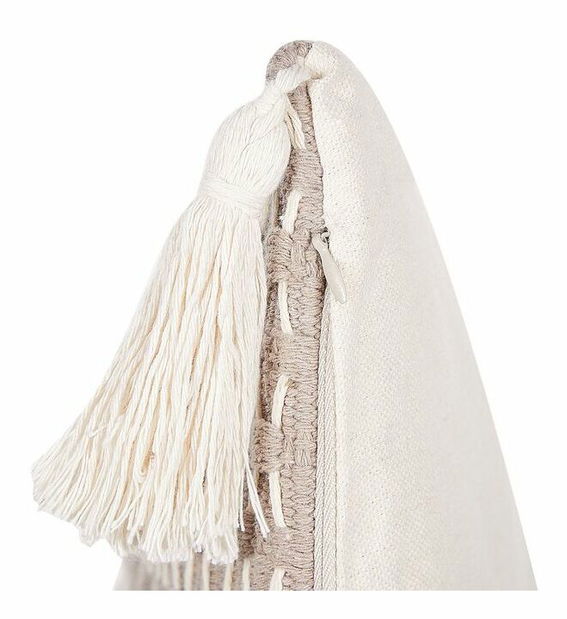 Sada 2 ozdobných vankúšov 42 x 42 cm Hakko (béžová)