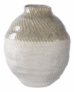 Váza Veloria 8 (biela + zelená)