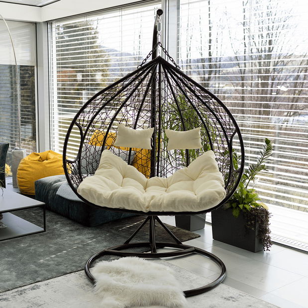 Závesné kreslo Dali (hnedá)