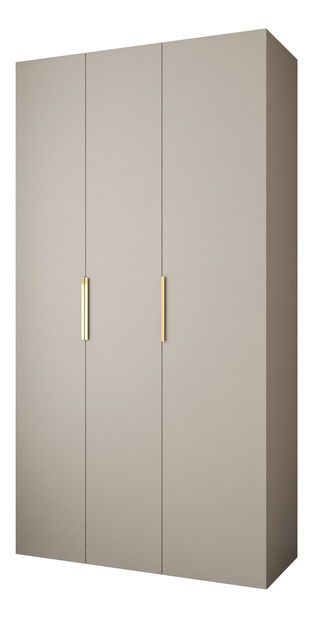 Ruhásszekrény 130 cm Carmela 40-4 (kasmír + arany)