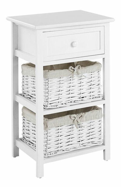 Noćni stolić Fulton (bijela) *outlet moguća oštećenja