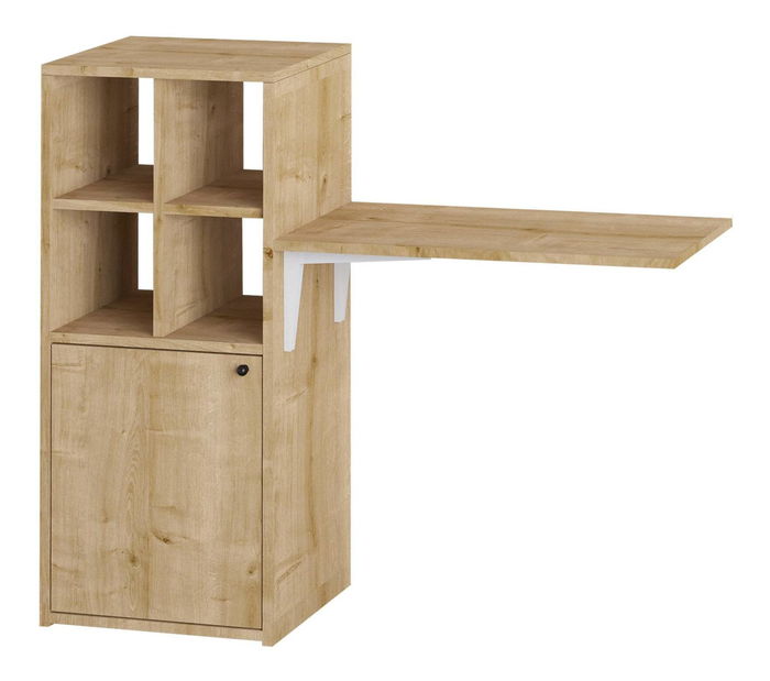 PC asztal Aliex 13 (dió + fekete)