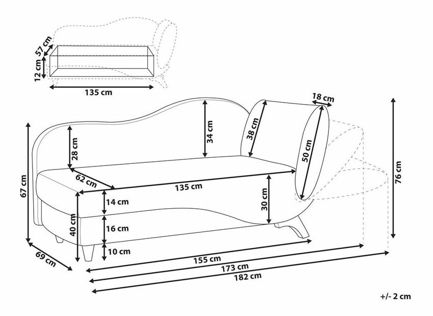 Leňoška Merry (svetlosivá) (P)