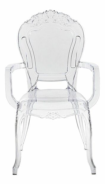 Set 2 buc. scaune de sufragerie VITTON II (transparent)